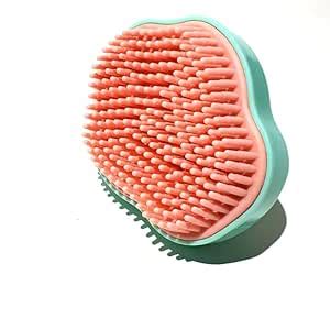 Alan Truman Super-soft Shampoo & Scalp Massage Brush - Green/Pink ...
