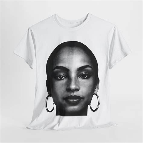 SADE T-SHIRT - Graphic Sade Adu Black and White Heavy Cotton Tee Shirt ...