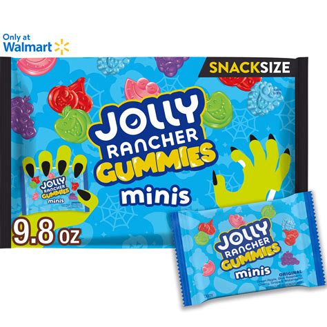 Jolly Rancher Gummies Minis Assorted Fruit Flavored Snack Size ...