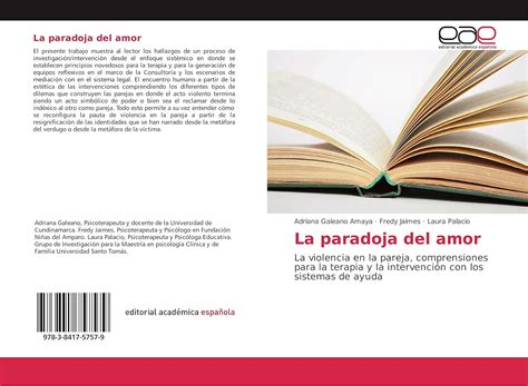 La paradoja del amor: La violencia en la pareja, comprensiones para la ...