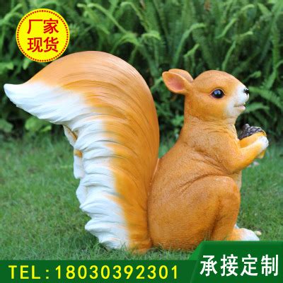 玻璃钢松鼠动物坚果景观雕塑_玻璃钢雕塑 - 深圳市巧工坊工艺饰品有限公司