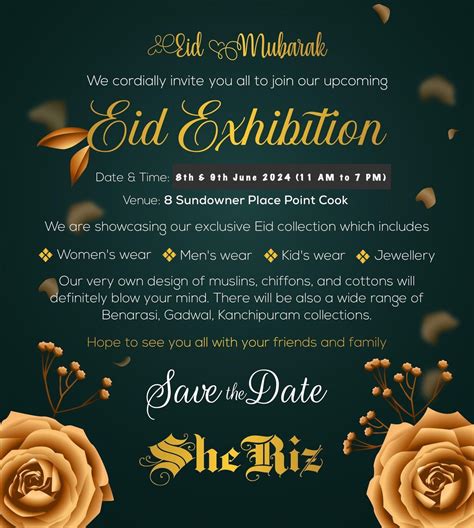SheRiz Eid Exhibition ~ 2024, Point Cook, Melbourne, Victoria ...