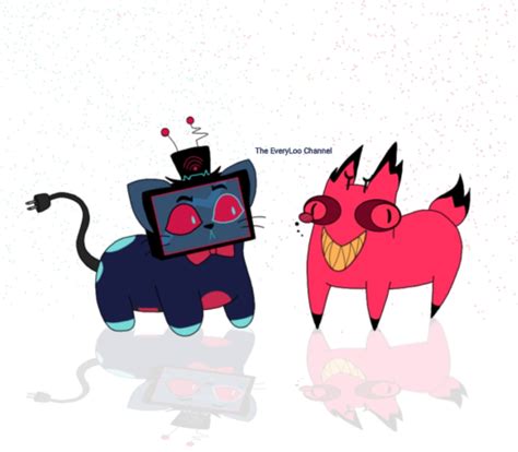 Vox Cat + Cursed Cat Alastor Fanart | Hazbin Hotel by ...