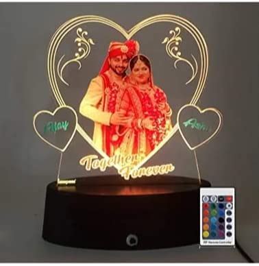Buy apnaphoto ® Personalised 3D Illusion Color Changing LED Night lamp ...