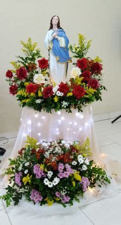 Home Altar Catholic, Catholic Decor, Religious Decor, Altar Flowers ...