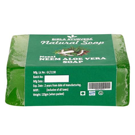 Buy Neem Aloe Vera Soap 120gm Online | Birla Ayurveda