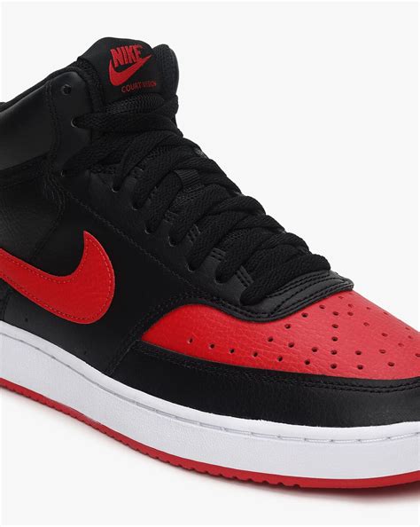 Black red nike shoes discount