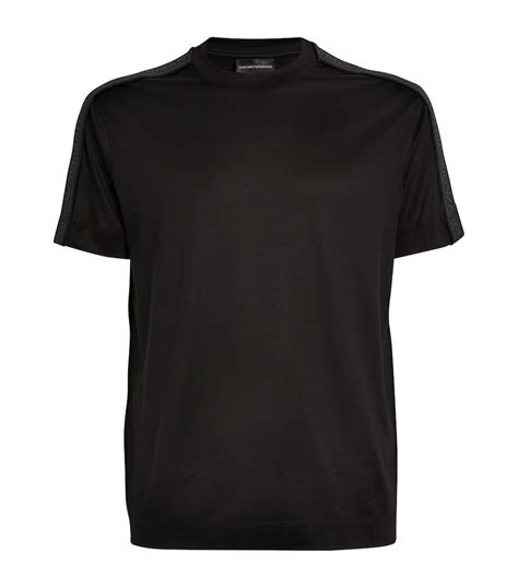 Emporio Armani Logo Webbing Stripe T-Shirt | Harrods US