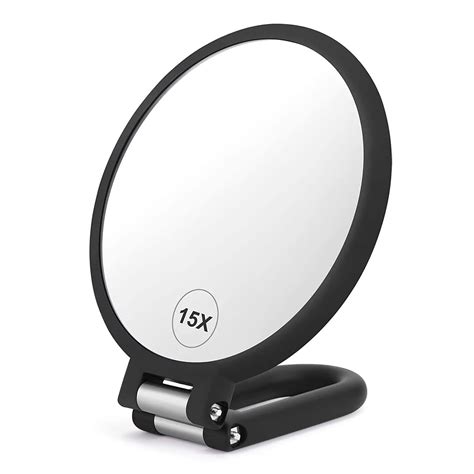 15X Travel Makeup Mirror with Lights,Rechargeable Portable 1X Vanity ...