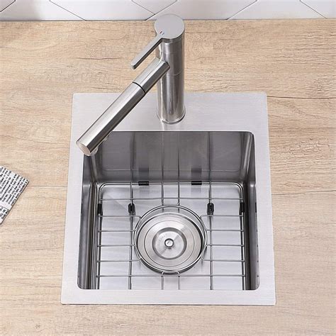 VCCUCINE Bar Sink Drop in, 13 x 15 Inch Topmount RV Small Kitchen Sink ...
