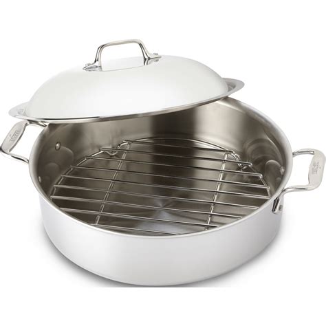 Stainless Steel Roasting Pan With Rack And Lid at Horace Dickenson blog