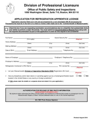 Fillable Online PDF Open file for Application for Refrigeration ...