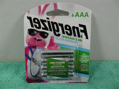 NEW ENERGIZER AAA Rechargeable Power Plus NiMH Batteries