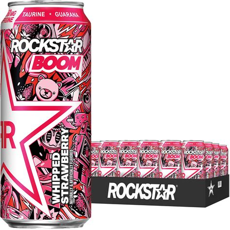 Snapklik.com : Rockstar Boom Energy Drink, Whipped Strawberry