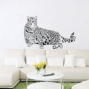Indian Royals 'Cheetah Leopard ' Wall Sticker (PVC Vinyl, 90 cm X 60 cm ...
