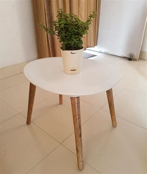 Brown Art SHOPPEE Coffee Table-Oval Wood Coffee Table Storage and ...