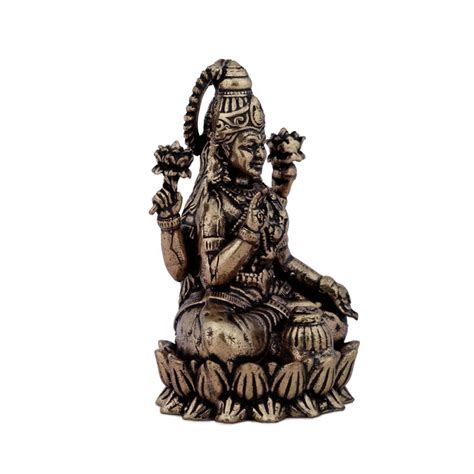 Giri - Goddess Lakshmi Sitting On Lotus | Brass Lakshmi Devi Idol