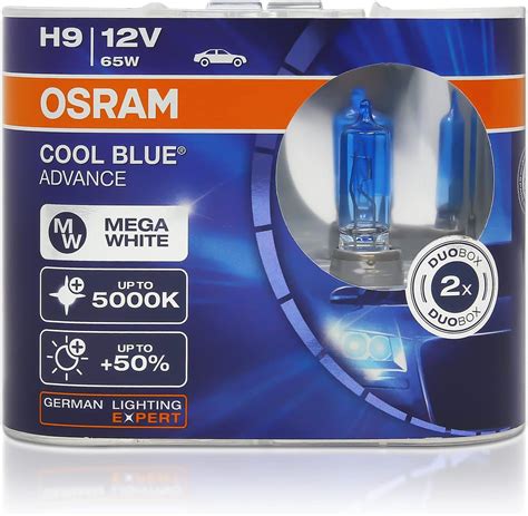 OSRAM H9 12V 65W 5000K 62213CBA Cool Blue Advance Auto Lamps Halogen ...