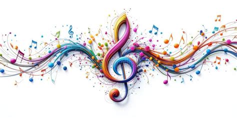Image result for Treble Clef with Flowing Notes