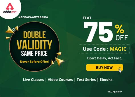 Double Validity Same Price | Flat 75% Off