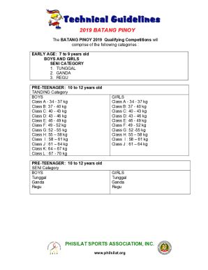 Fillable Online The BATANG PINOY 2019Qualifying Competitions FORMS.docx ...