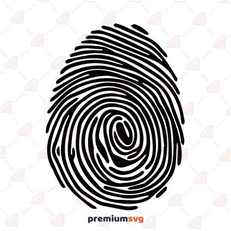 Fingerprint SVG & PNG File, Fingerprint Vector Clipart | PremiumSVG