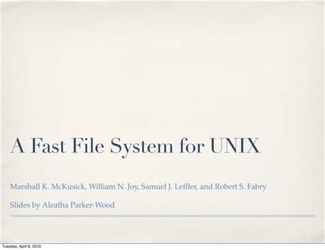 Image result for Fast File System