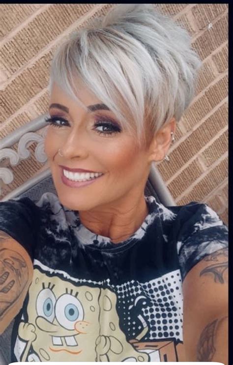 Funky Short Hair, Short Hair Pixie Cuts, Short Choppy Hair, Short Hair ...