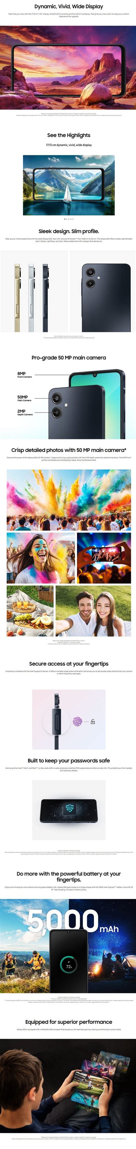 Mobile Phones :: Samsung :: Samsung Galaxy A06 | 4 GB | 128 GB | Light ...