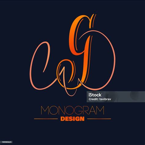 Classic Emblem Design Letter G Calligraphy Stock Illustration ...