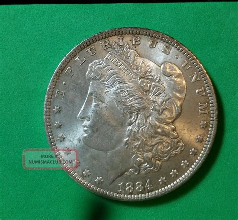 1884 - O Morgan Silver Dollar Uncirculated Gorgeous Silver Coin Soft Toning