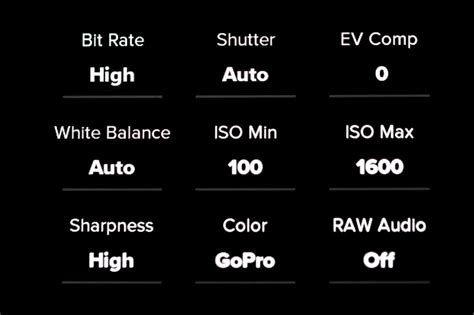 Graisse Architecture poste de télévision gopro hero 8 black settings ...