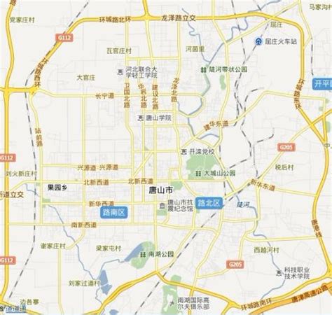 唐山市区地图全图