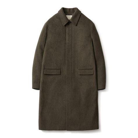 Melton Wool Mac Coat_Khaki Brown