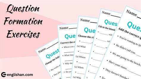 Question Formation Exercises 的图像结果