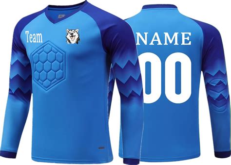 Amazon.com: Custom Goalkeeper Jersey for Adult/Kids Goalie Jersey ...