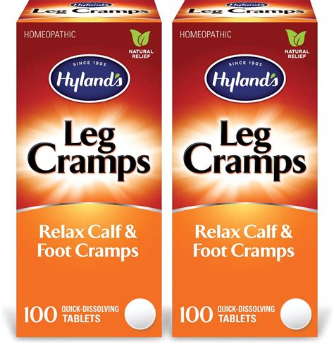 Amazon.com: Hyland's, Leg Cramps, 100 Tablets (2 Pack) : Health & Household