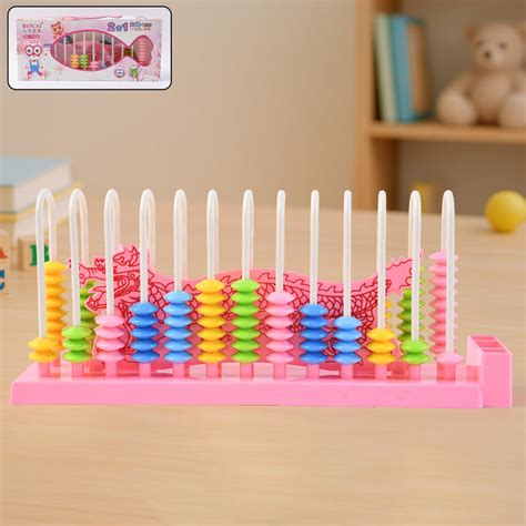 Abacus 13 Rods Counting Abacuses Toy Bead Educational Tools (1 Set / M