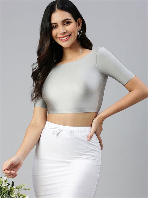 Shop Prisma's Super Silver Regular Sleeve Blouse