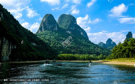 桂林山水,溪流河流,自然风景,摄影,汇图网www.huitu.com