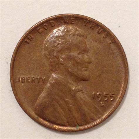 1955-D Lincoln Cent - AU