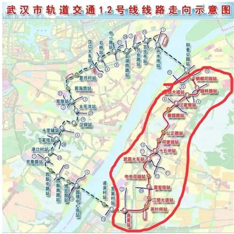 武汉地铁12号线，最新武汉地铁12号线线路图_站点_开通时间-武汉本地宝