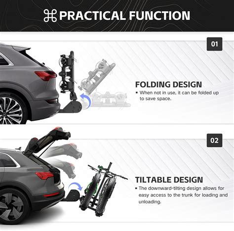 YZONA 2 EBike Rack with Ramp, 2 Hitch Mounted Carrier India | Ubuy