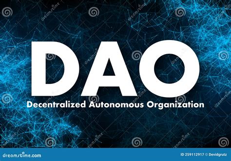 Decentralized Autonomous Organization - DAO - 3D Illustration Stock ...