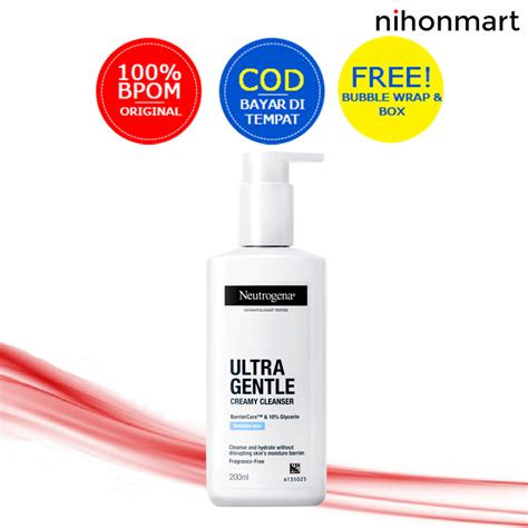 Jual Neutrogena Ultra Gentle Creamy Cleanser 200ml | Shopee Indonesia