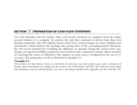 Image result for Cash Flow Statement Preparation Examples