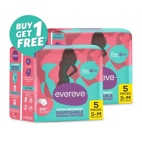 Evereve Period Panties - Movement & Leak-Proof - S-M 5-Pack – Evereve ...