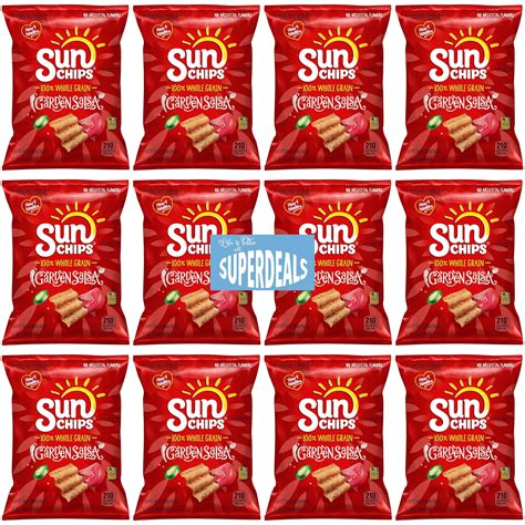 SunChips Garden Salsa 100% Whole Grain Bite Size Snack, Bold Flavor ...