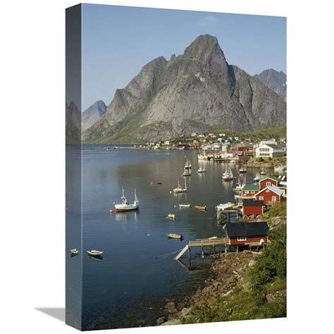 12 x 18 in. Norwegian Fjord & Traditional Fishing VIllage, Lofoten ...