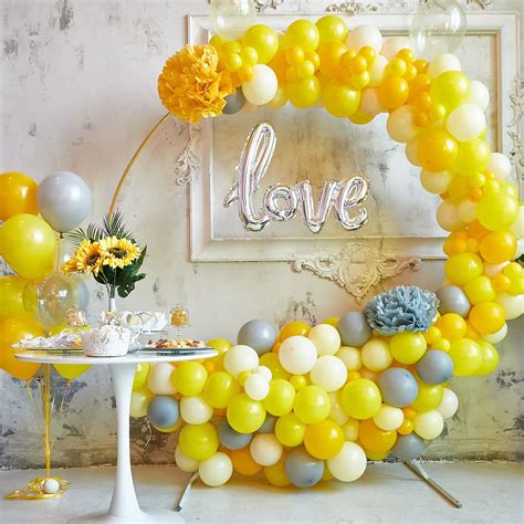 Buy RUBFAC Round Balloon Arch Stand Kit, 7.2ft Metal Circle Balloon ...